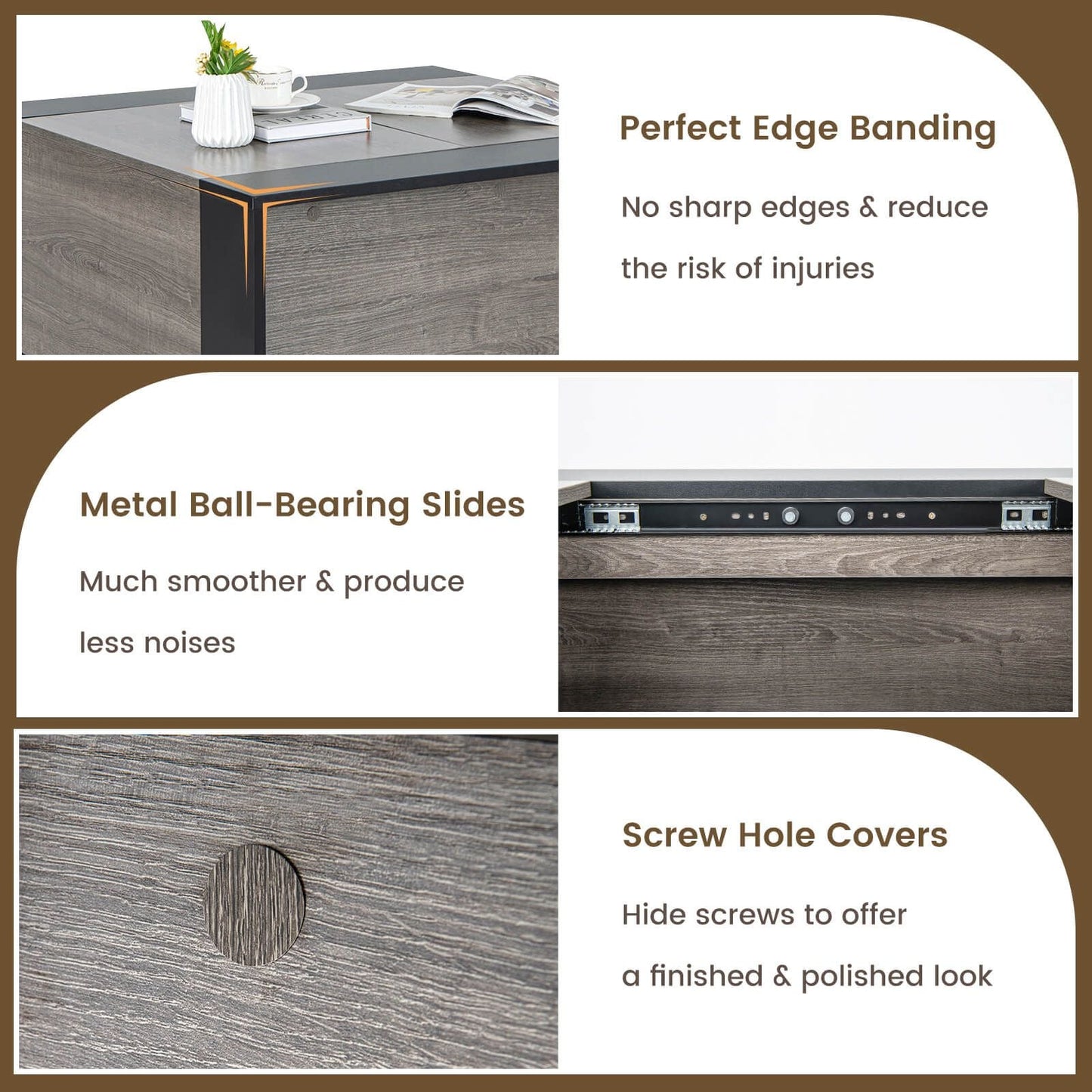92cm Square Coffee Table with Sliding Top and Concealed Storage Compartment