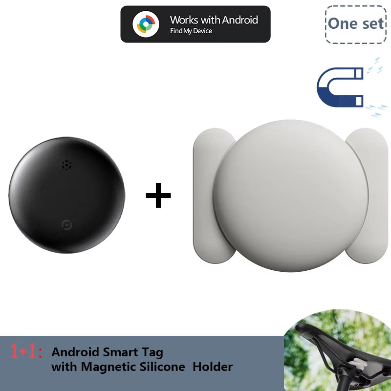 Premium Waterproof Android Airtag with Magnetic Holder – Shockproof Smart Tracker Compatible with Google Find My