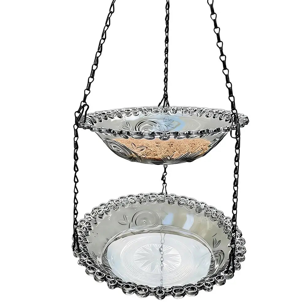 Hanging Bird Feeder Birdbath for Outdoor Garden Yard Farm Supplies Hummingbird Bird Bath Feeder Supplies Backyard Decor Birdbath
