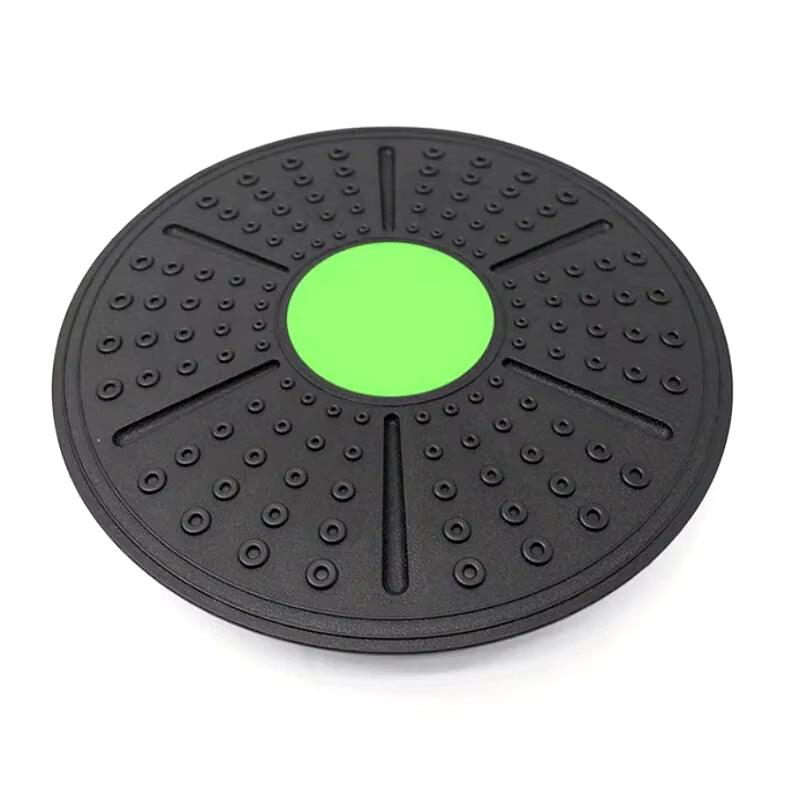 HomesshopUK yoga balance board with non-slip surface and green center circle for fitness training