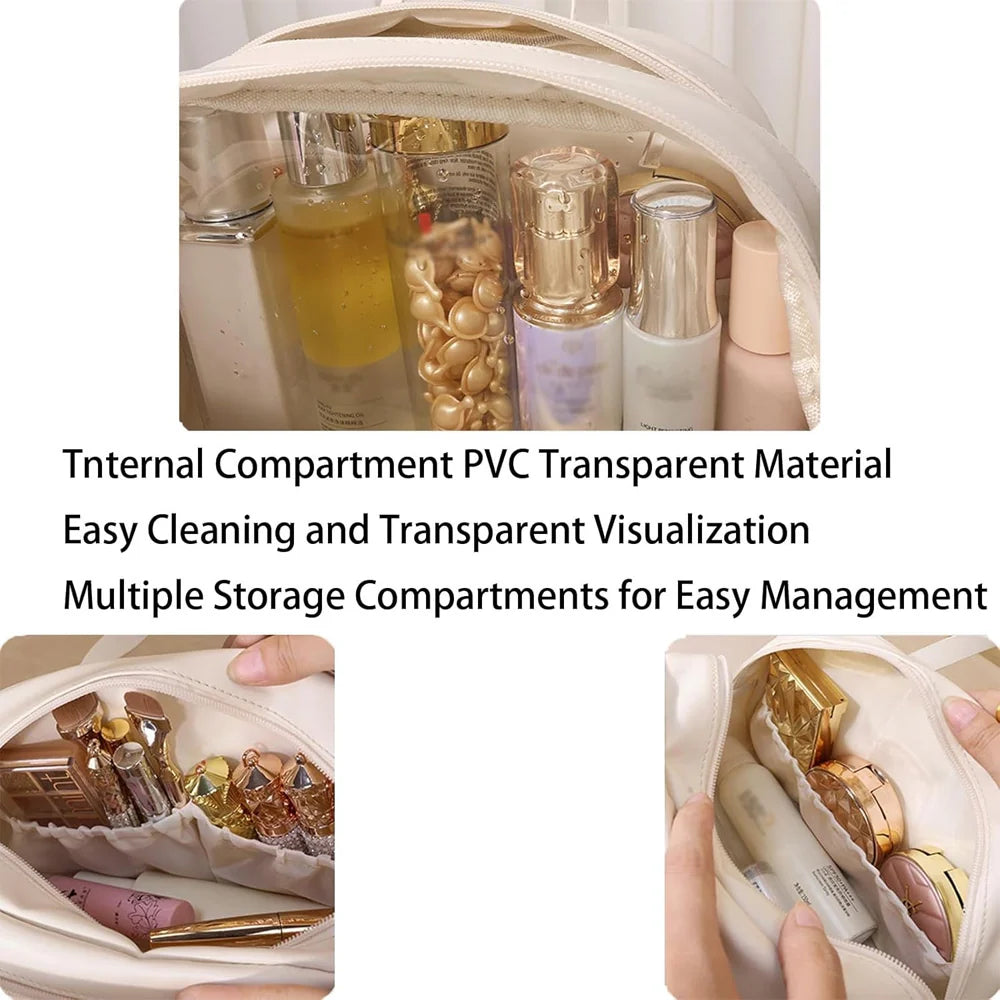 Travel Makeup Bag Set, Waterproof Toiletry Bags for Women & Girls, Multifunctional Cosmetic Organizer, Portable Storage Pouch for Travel & Daily Use