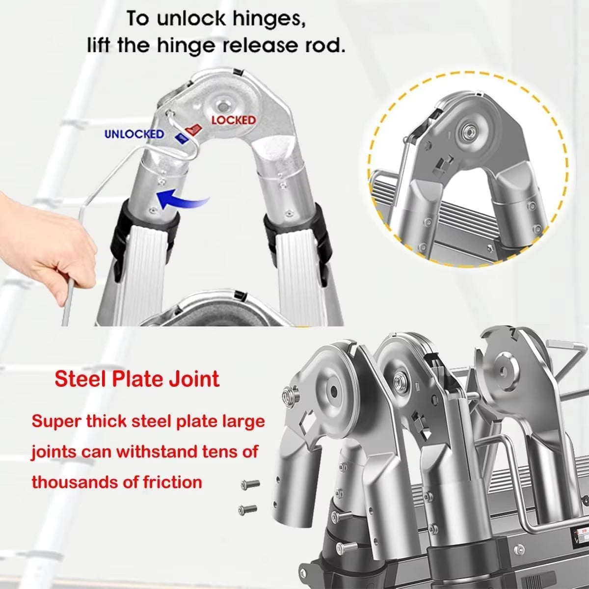 Aluminium Telescopic Ladder - meets EN131