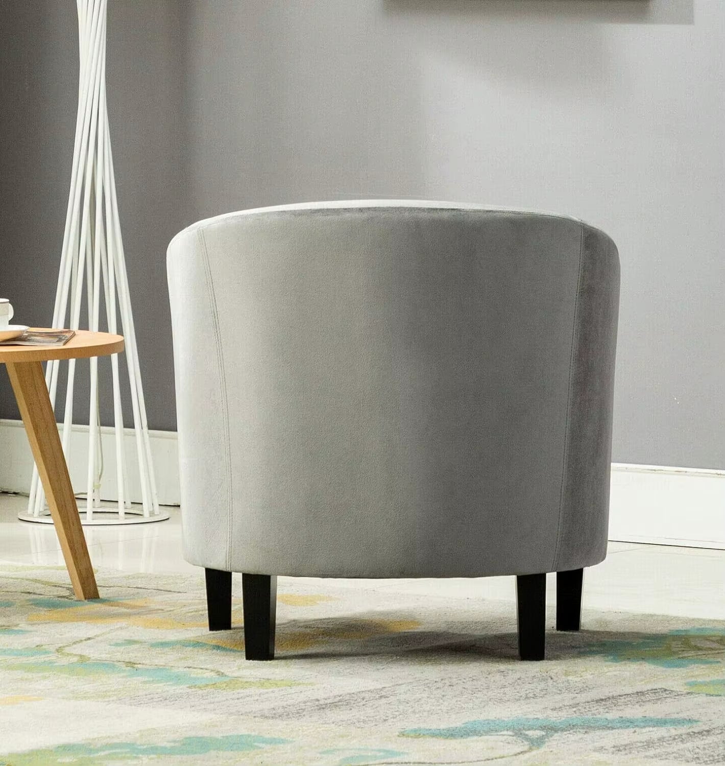 Velevt Fabric Tub Chair, Upholstered Armchair
