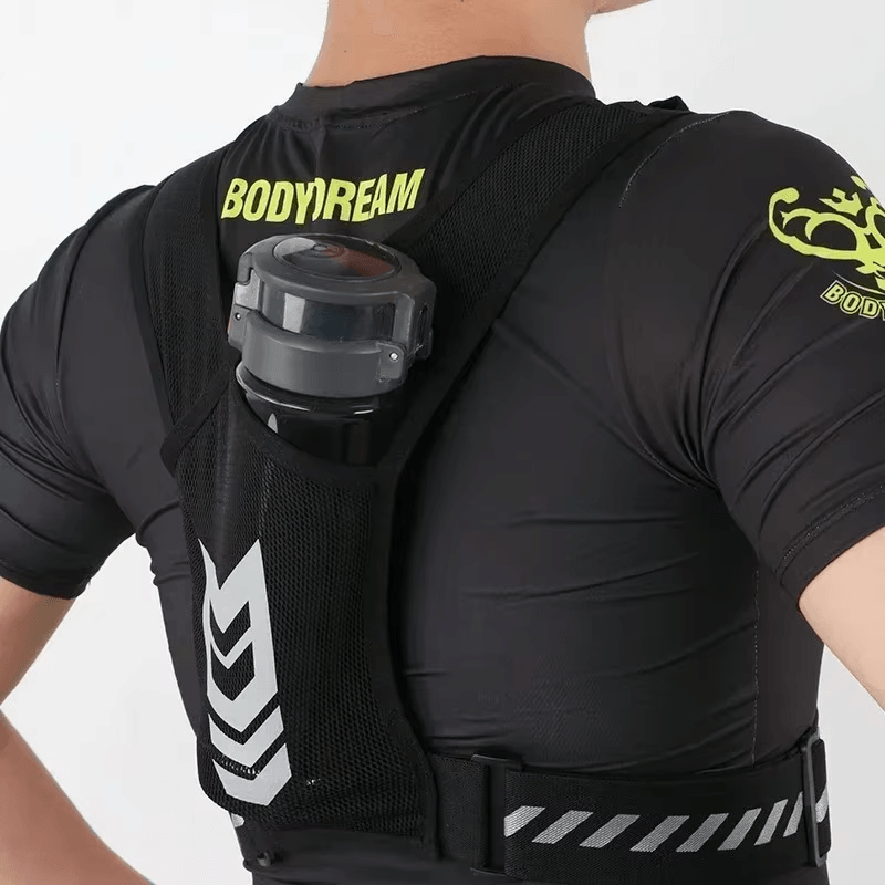 Lightweight Reflective Running Backpack - Universal Sports Vest for Jogging & Fitness with Phone & Card Holder for Men and Women