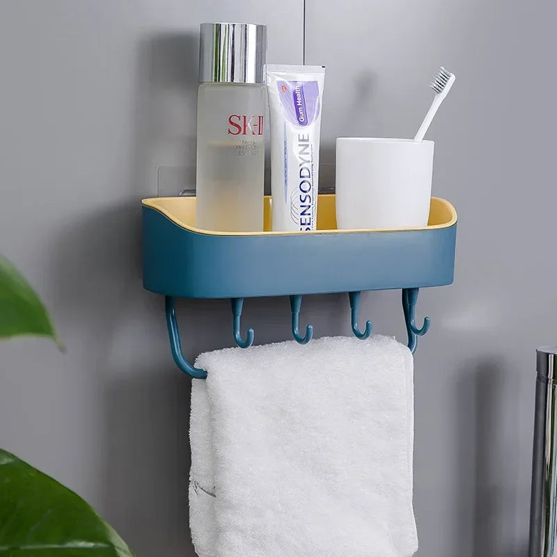 Bathroom Floating Wall - Mounted Shelves, Shower Hanging Basket