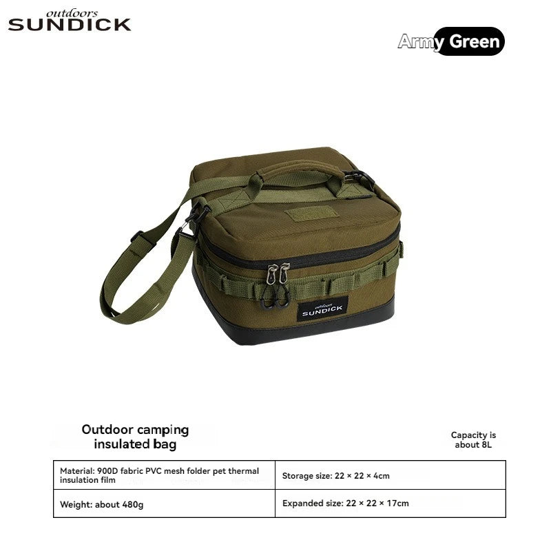 Large Picnic lce Bag 900D Cloth Camping Travel Organizer Waterproof Thermal Lunch Box for Camping BBQ Family Outdoor Activities