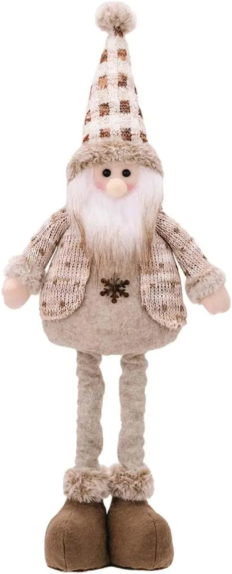 Christmas Decorations Adjustable Extendable Santa Snowman Reindeer Dolls - Indoor Tabletop Ornaments Gifts