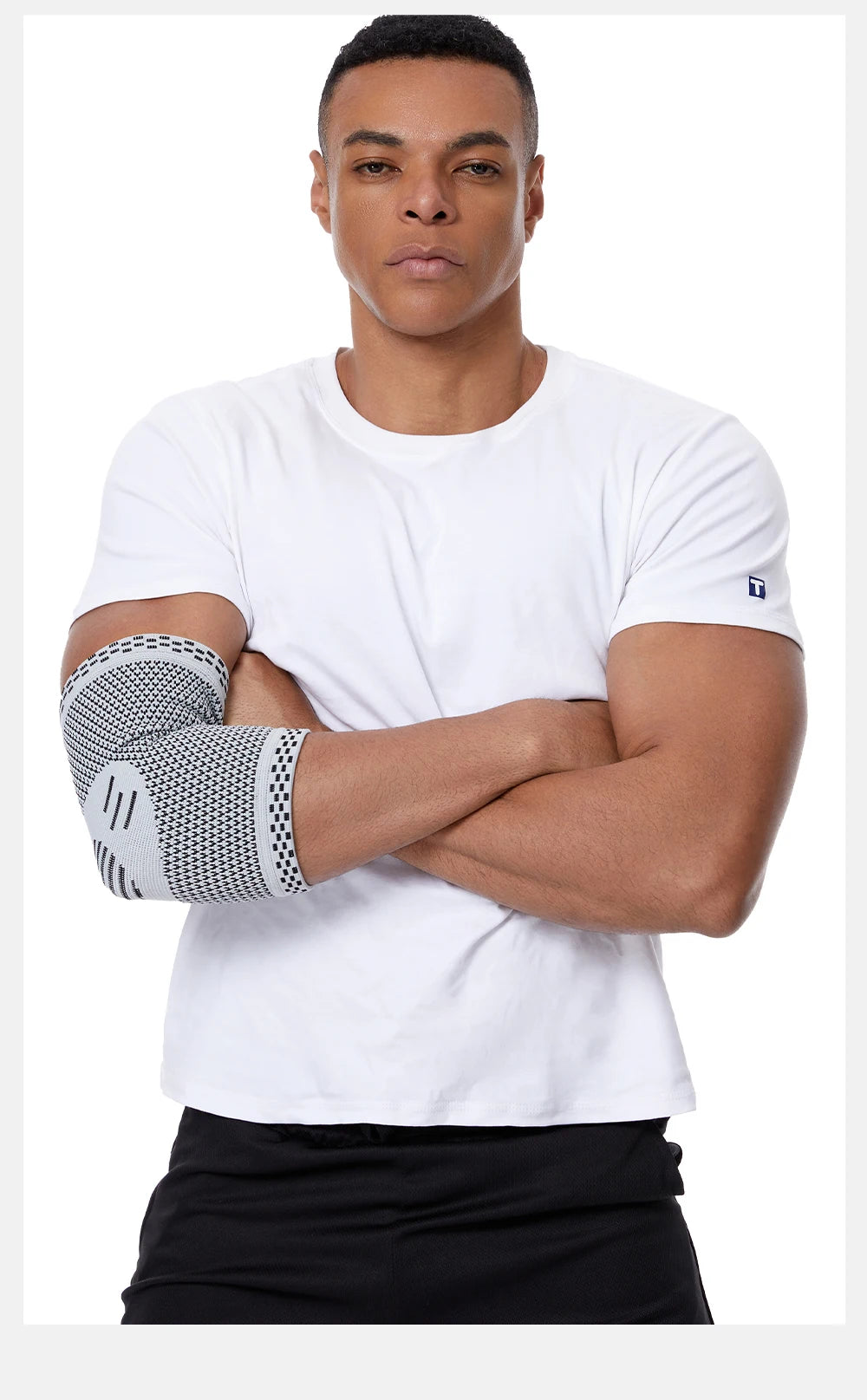 1Pcs Fitness Elbow Brace Compression Support Sleeve for Tendonitis, Tennis Elbow, Golf Treatment - Reduce Joint Pain