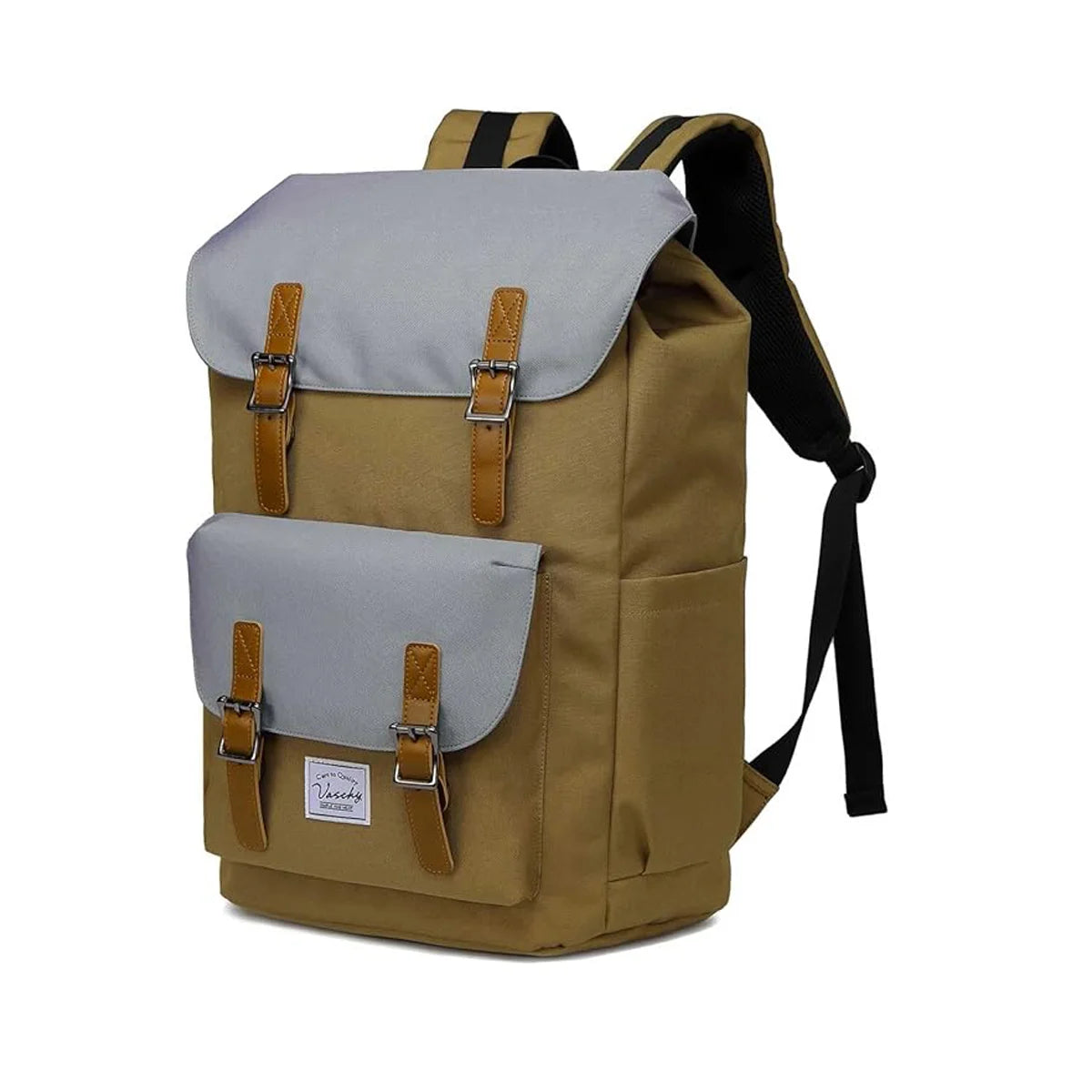 Unisex Vintage Backpack 26L Large Capacity School Rucksack for Men And Women Water Resistant 15.6inch Laptop Compartment Casual Travel Bag