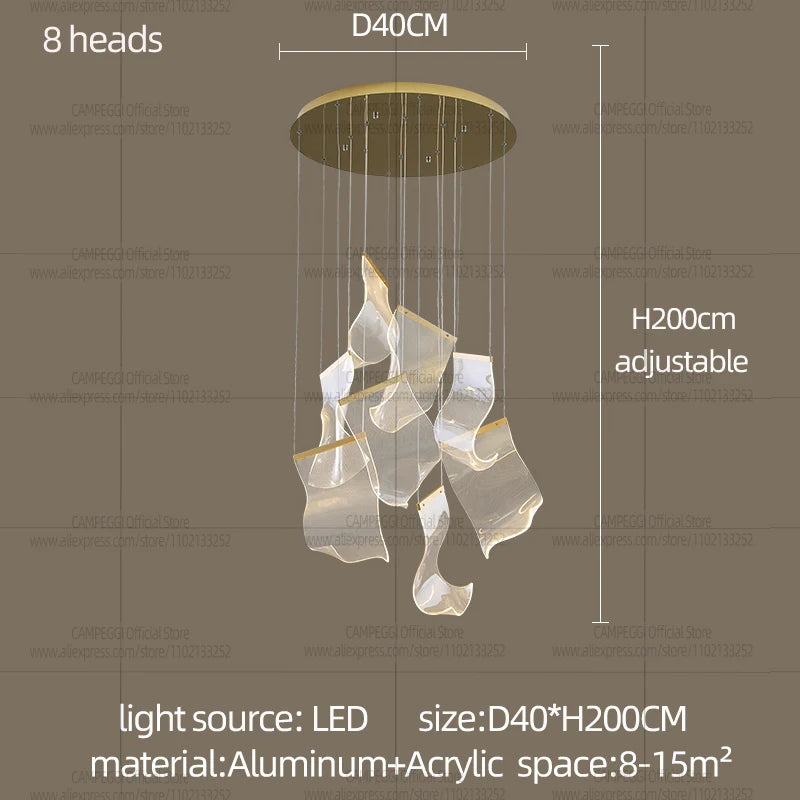 Modern Chandelier Living Room Decor