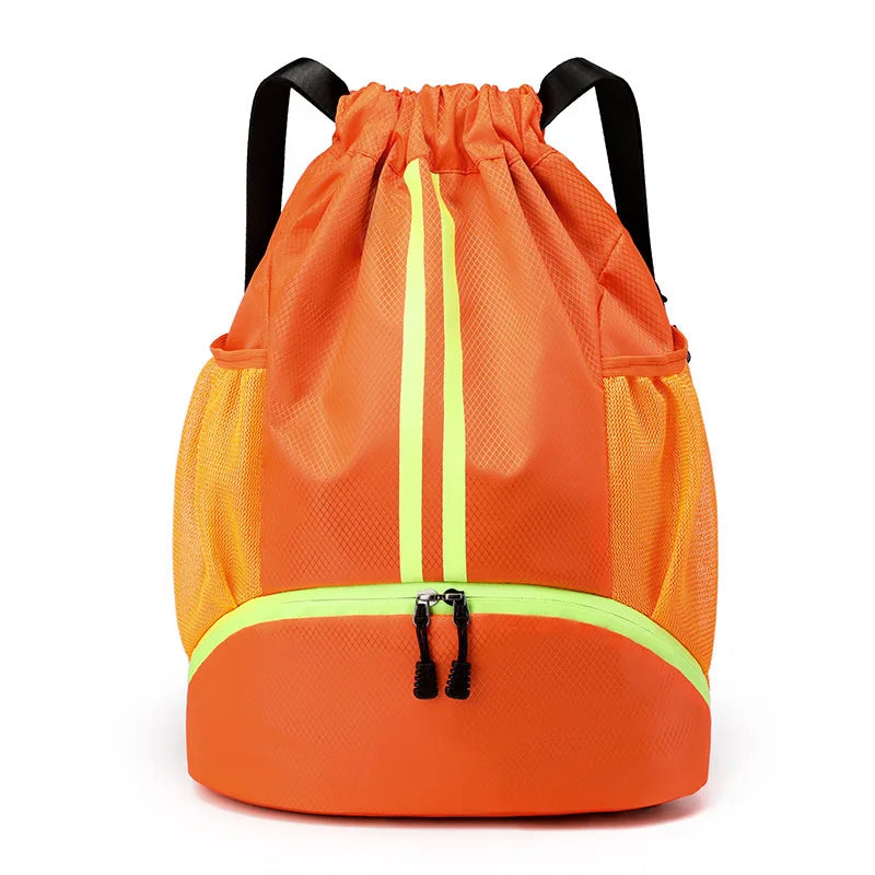 Basketball Football or swimming bag dry wet separation swimsuit storage bag sports backpack training and fitness drawstring