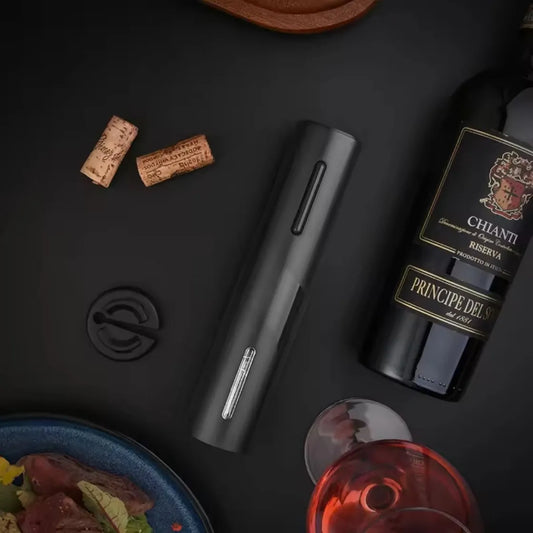 Electric Wine Bottle Opener, Automatic Wine Corkscrew - Plastic