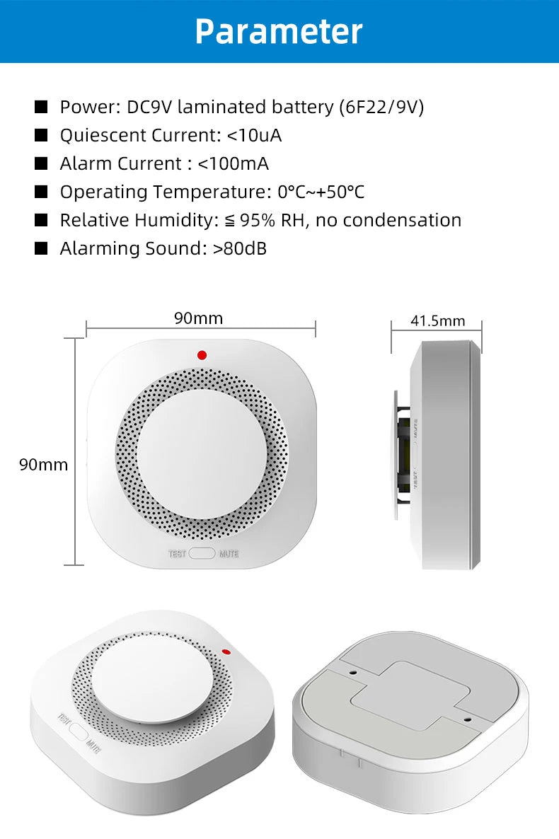 Independent Smoke Detector Sensor For Home