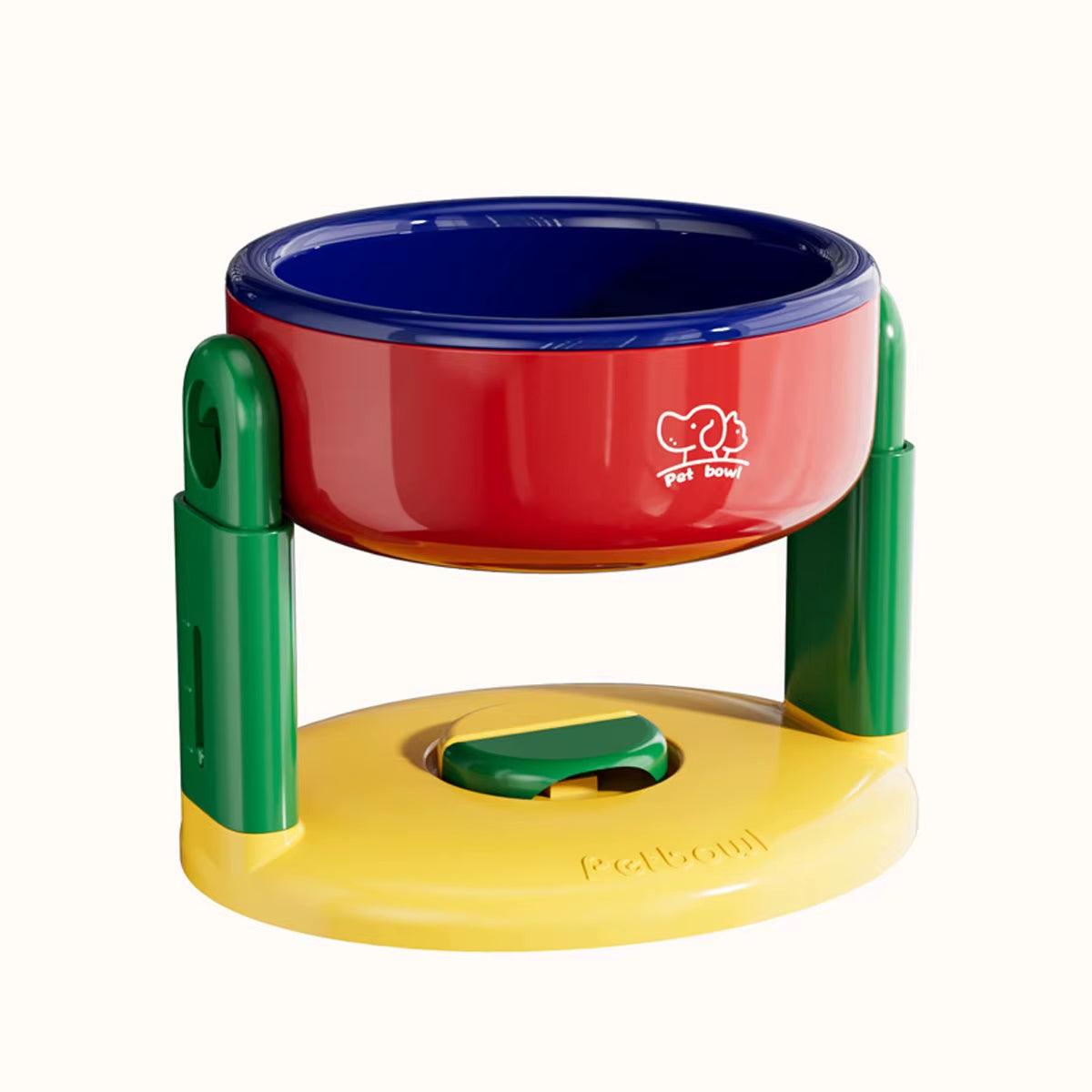 1PC Pet Suction Cup Bowl with 3 Adjustable Height Suitable for Dogs Cats to Protect the Cervical Vertebrae Pet Feeder Water Bowl