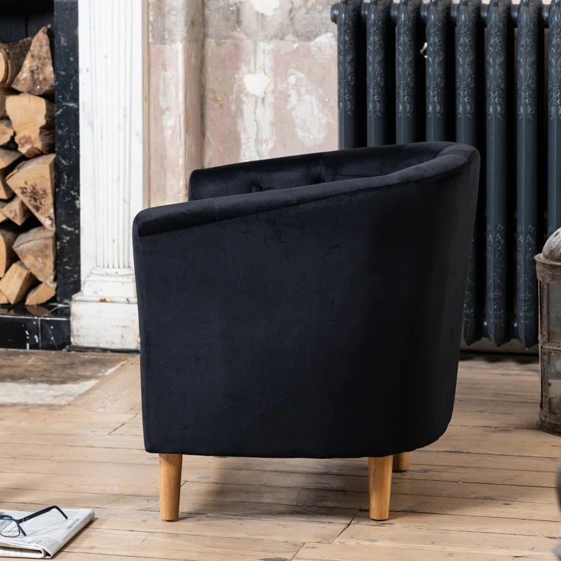 Tarbes Velvet Barrel Chair