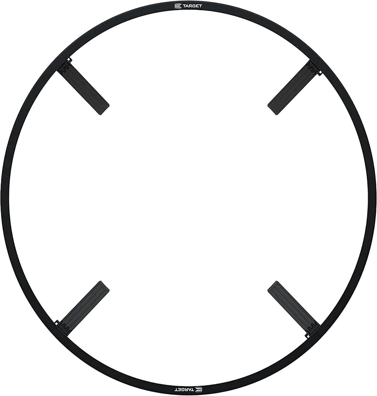 Corona Vision Lighting System for Dartboards with Black Frame and White LED Surround Ring, Compatible with Pro Tour and Championship Dartboards, and Oche Dart Mat