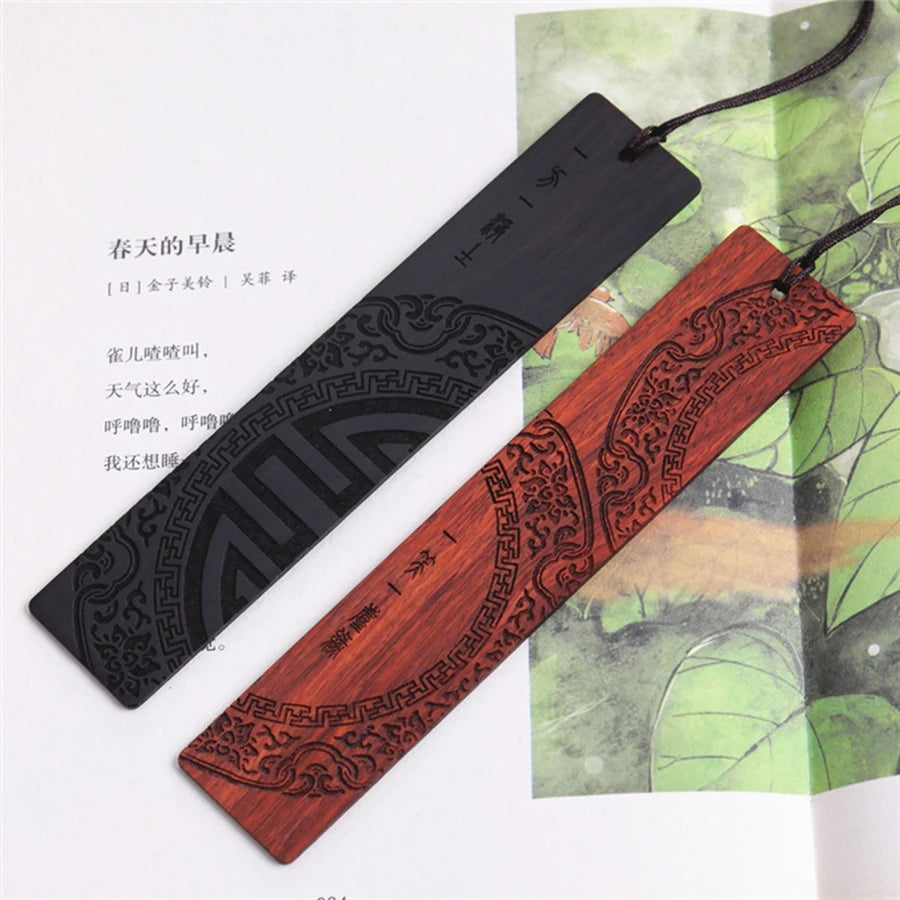 Chinese Style Redwood Sandalwood Bookmark Gift for Book Lovers