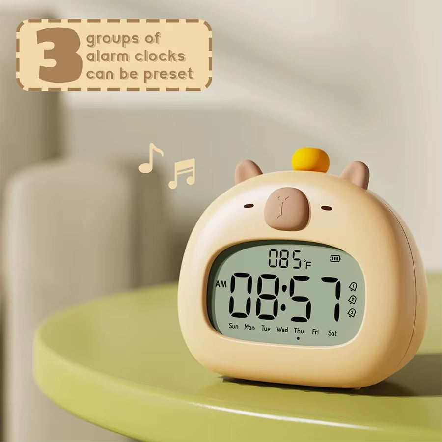 LED Alarm Clock Digital Rechargeable Multi-Functional