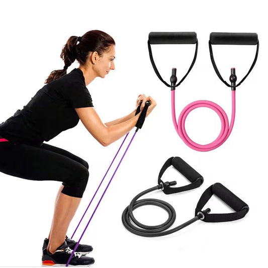 5 Levels Resistance Hot Yoga Pull Rope Bands with handles
