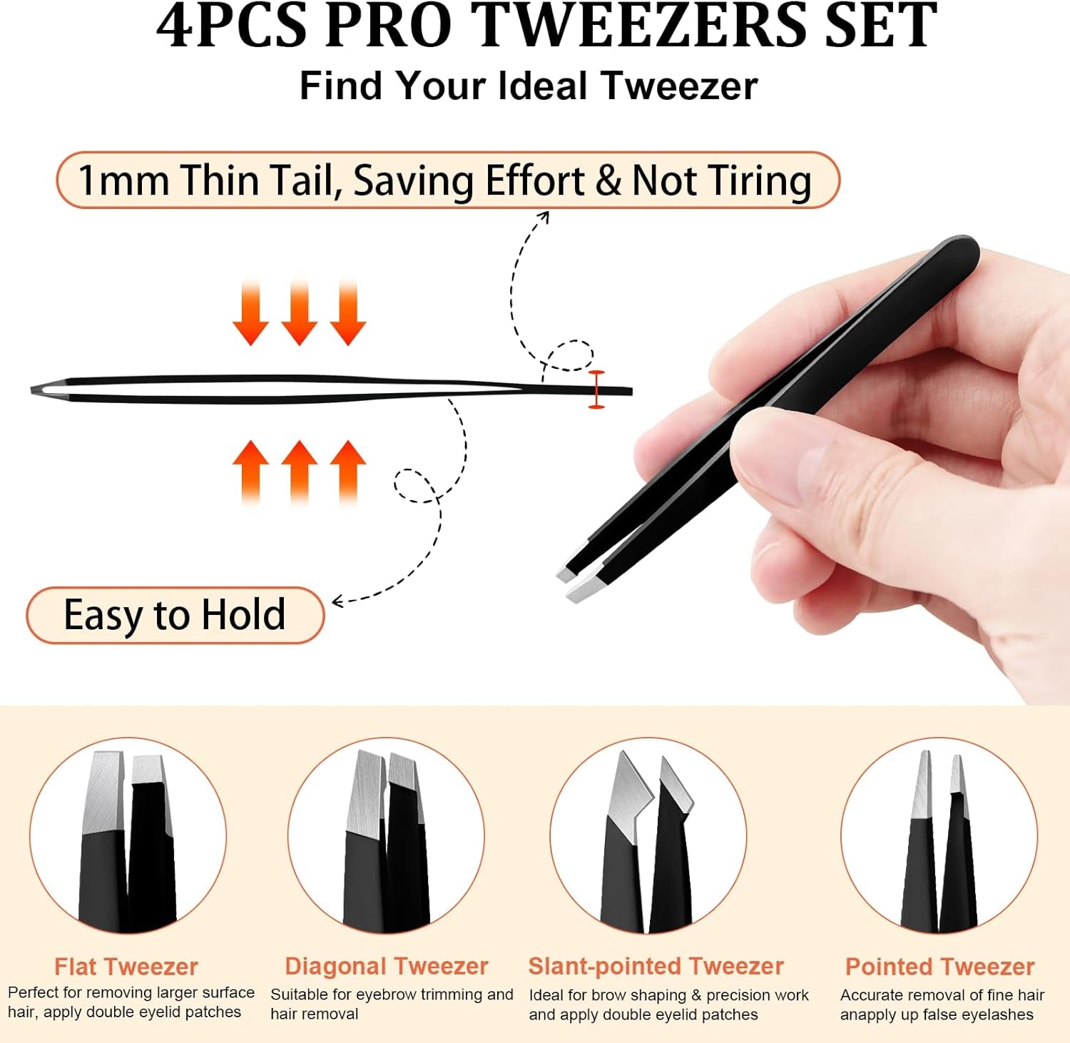 Elevate Your Grooming Routine with the 9-Piece Precision Tweezers and Nail Clippers Set - Stylish Stainless Steel Tools for Effortless Beauty, Complete with Elegant Leather Case