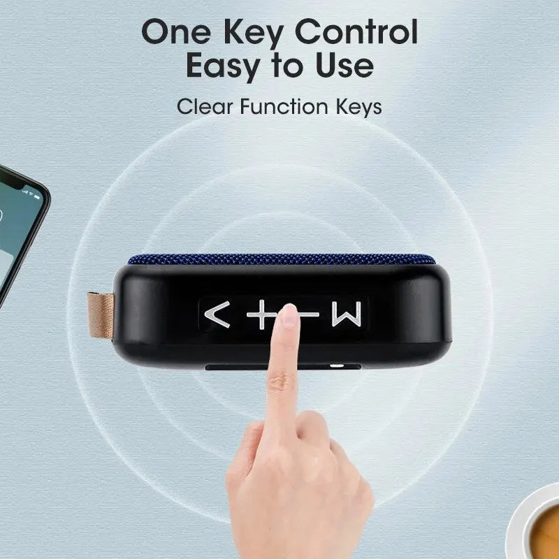 Portable Wireless Outdoor Subwoofer Mini Speaker - Perfect for Home and Travel!