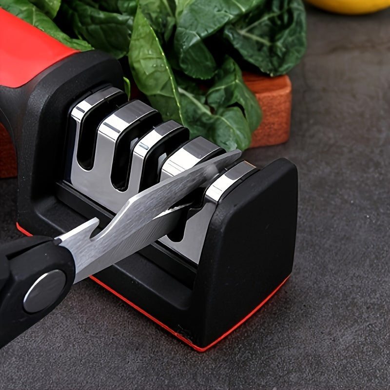 Knife Sharpener, Professional Kitchen Sharpening Stone Whetstone, Portable Sharpener Tool