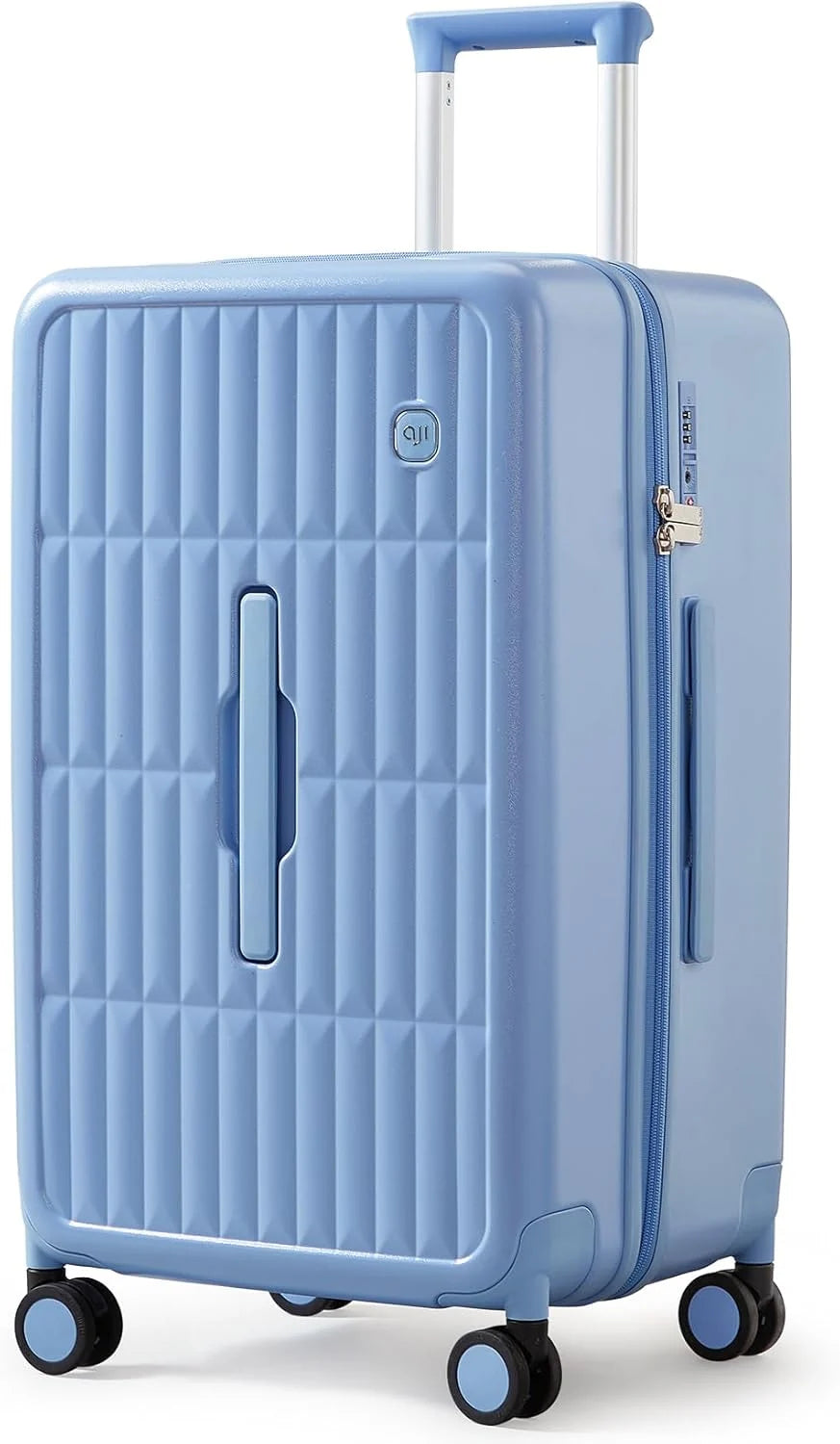 Spacious Hard Shell Suitcase with 8 Spinner Wheels – Smooth-Gliding Travel Luggage for Holidays and Business Trips
