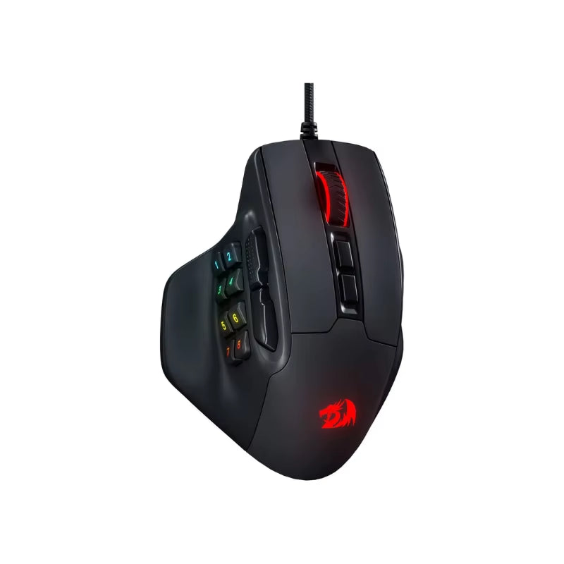 RGB Wired Gaming Mouse - 15 Programmable Buttons & Ergonomic Design for Ultimate Comfort