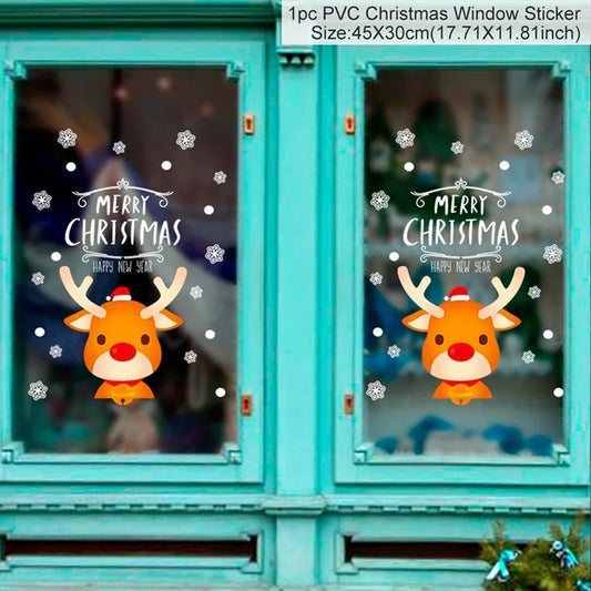 Festive Christmas Window Stickers - Merry Christmas Decor the Perfect Xmas and Holiday Gifts!