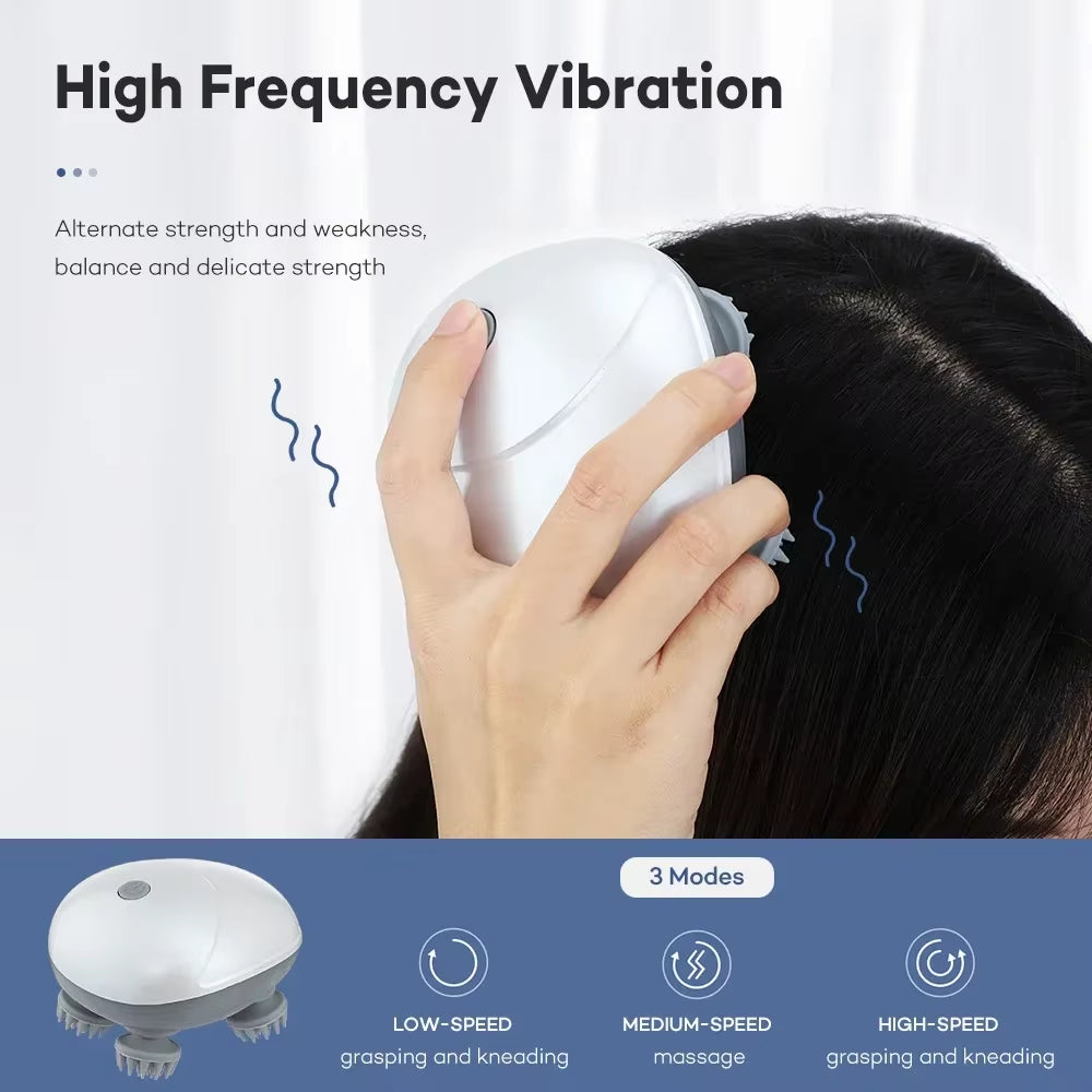 Revitalize Your Relaxation: Electric Scalp Massager with Red Light Therapy for Stress Relief and Muscle Tension Relief