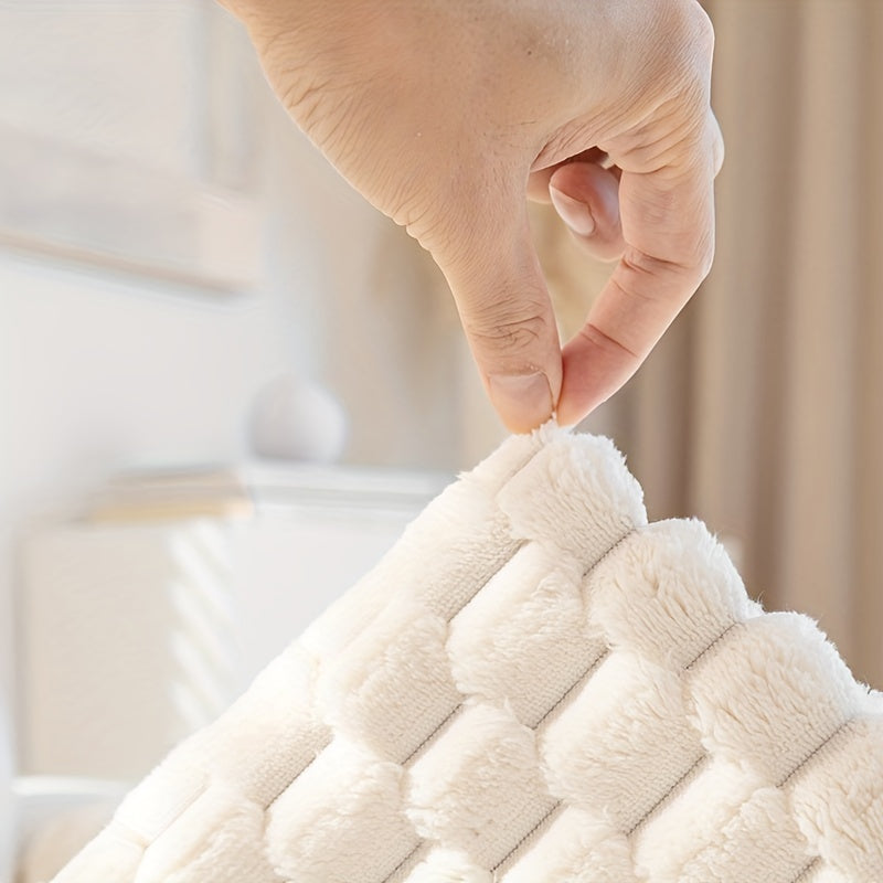 1PC Cozy Winter Plush Sofa Slipcover - Soft, Non-Slip, Water-Resistant Furniture Protector with Elegant Design for Bedroom, Office, Living Room Home Decor - Easy to Clean, Machine Washable, and Durable