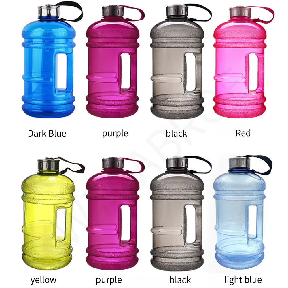 2.2L / 1.0L Large Capacity Outdoor Sports Water Bottles - Perfect for Gym, Camping, and Running