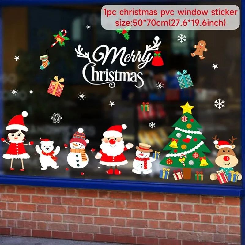 Festive Christmas Window Stickers - Merry Christmas Decor the Perfect Xmas and Holiday Gifts!