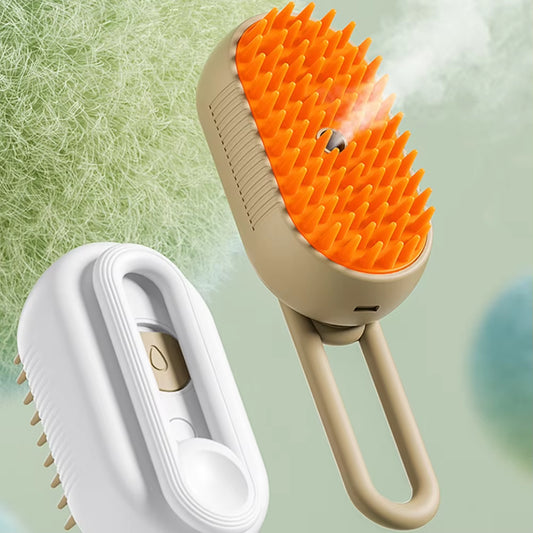 Ultimate 3-in-1 Electric Pet Grooming Brush: Hair Removal, Massage, and Steam Cleaning for Dogs and Cats