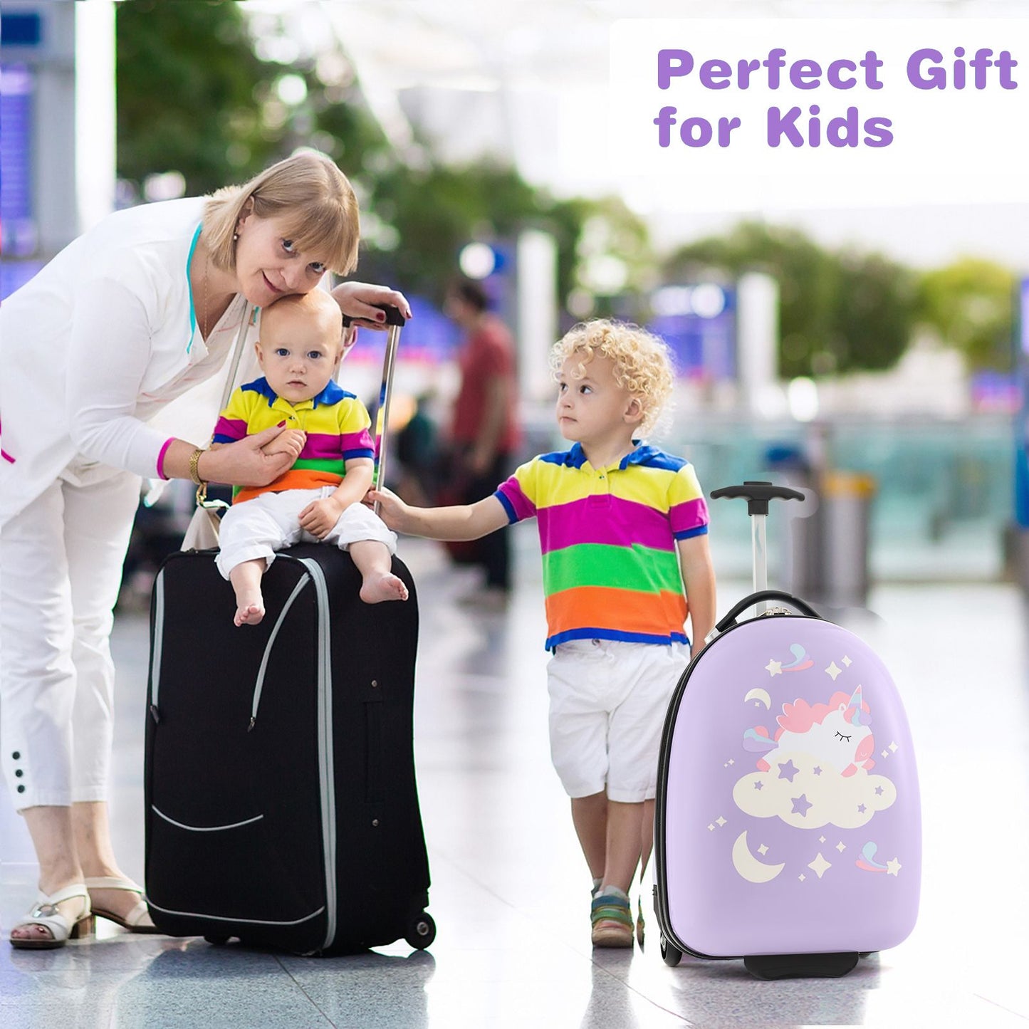16 Inches Kids Carry-On Luggage with Wheels