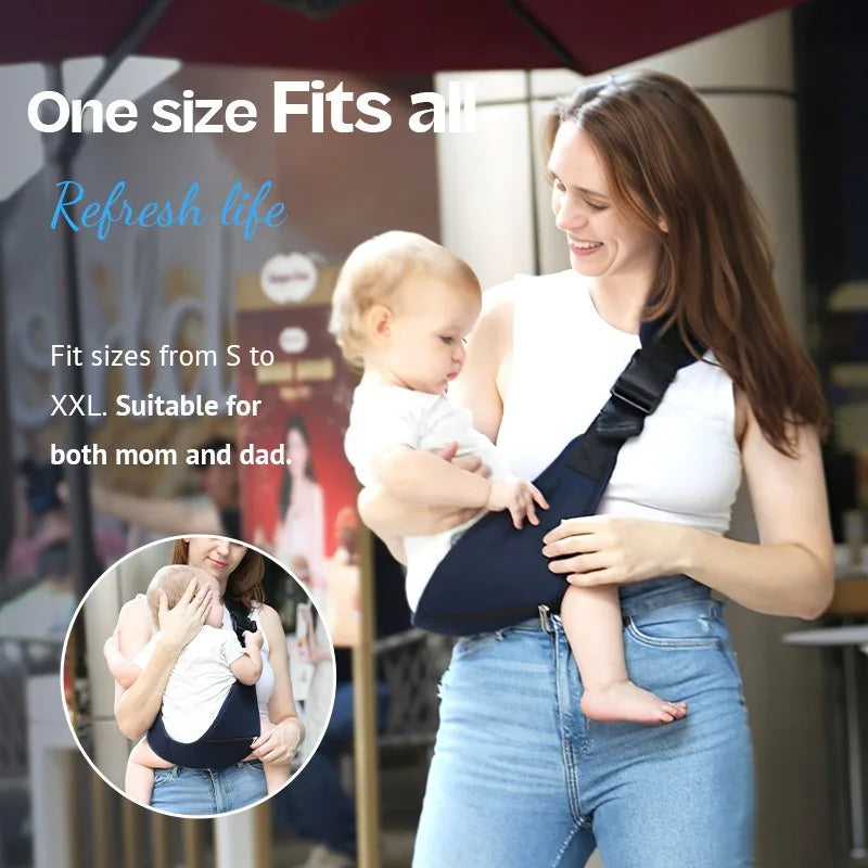 PANGDUBE Baby Carrier Sling with Hip Seat Ergonomic Design Breathable Mesh Newborn to Toddler Waist Support Hands-Free