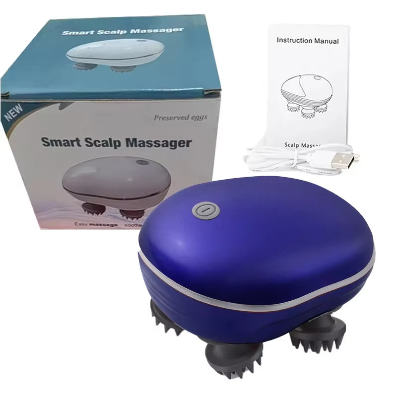 Revitalize Your Relaxation: Electric Scalp Massager with Red Light Therapy for Stress Relief and Muscle Tension Relief