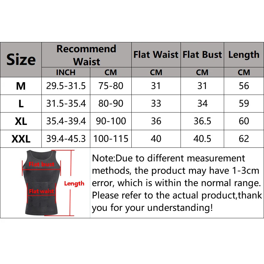 Slimming Compression Shirt for Men - Hide Gynecomastia & Moobs with Stylish Workout Tank Top
