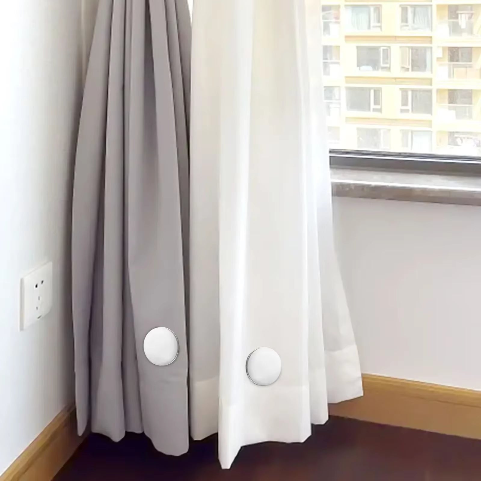 Magnetic Shower Curtain Weights - 1/8 Pcs Durable Buckles for Drapery and Balcony Curtains