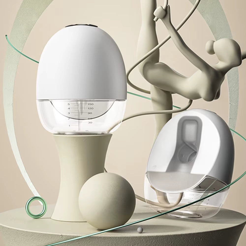 Portable Hands-Free Electric Breast Pump with LED Screen - 4 Modes, 9 Suction Levels, Low Noise