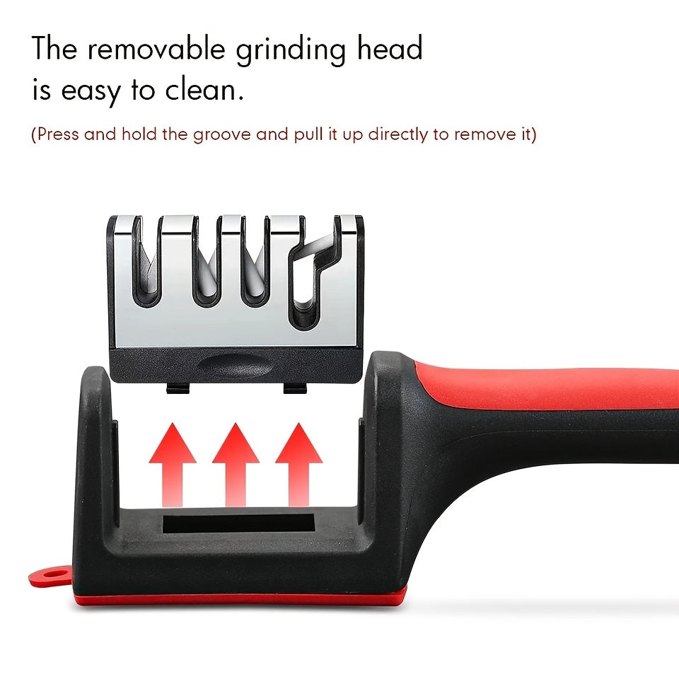Knife Sharpener, Professional Kitchen Sharpening Stone Whetstone, Portable Sharpener Tool
