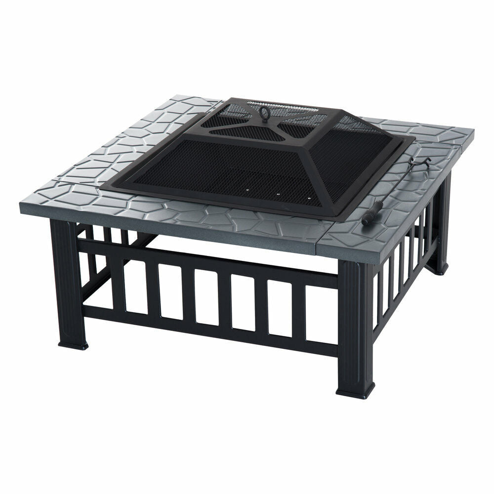 OUTDOOR FIRE PIT GARDEN FIRE PIT CAMPING PATIO HEATER LARGE LOG BURNER BBQ