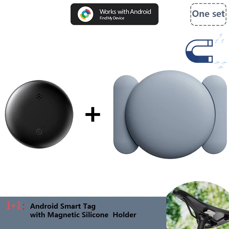 Premium Waterproof Android Airtag with Magnetic Holder – Shockproof Smart Tracker Compatible with Google Find My