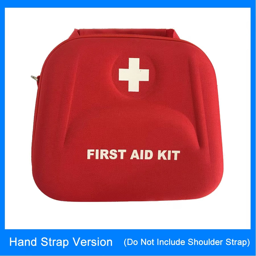 Water-Resistant Portable First Aid Kit Bag with Shoulder Strap - Essential Emergency Kit for Hiking, Travel, Home, and Car