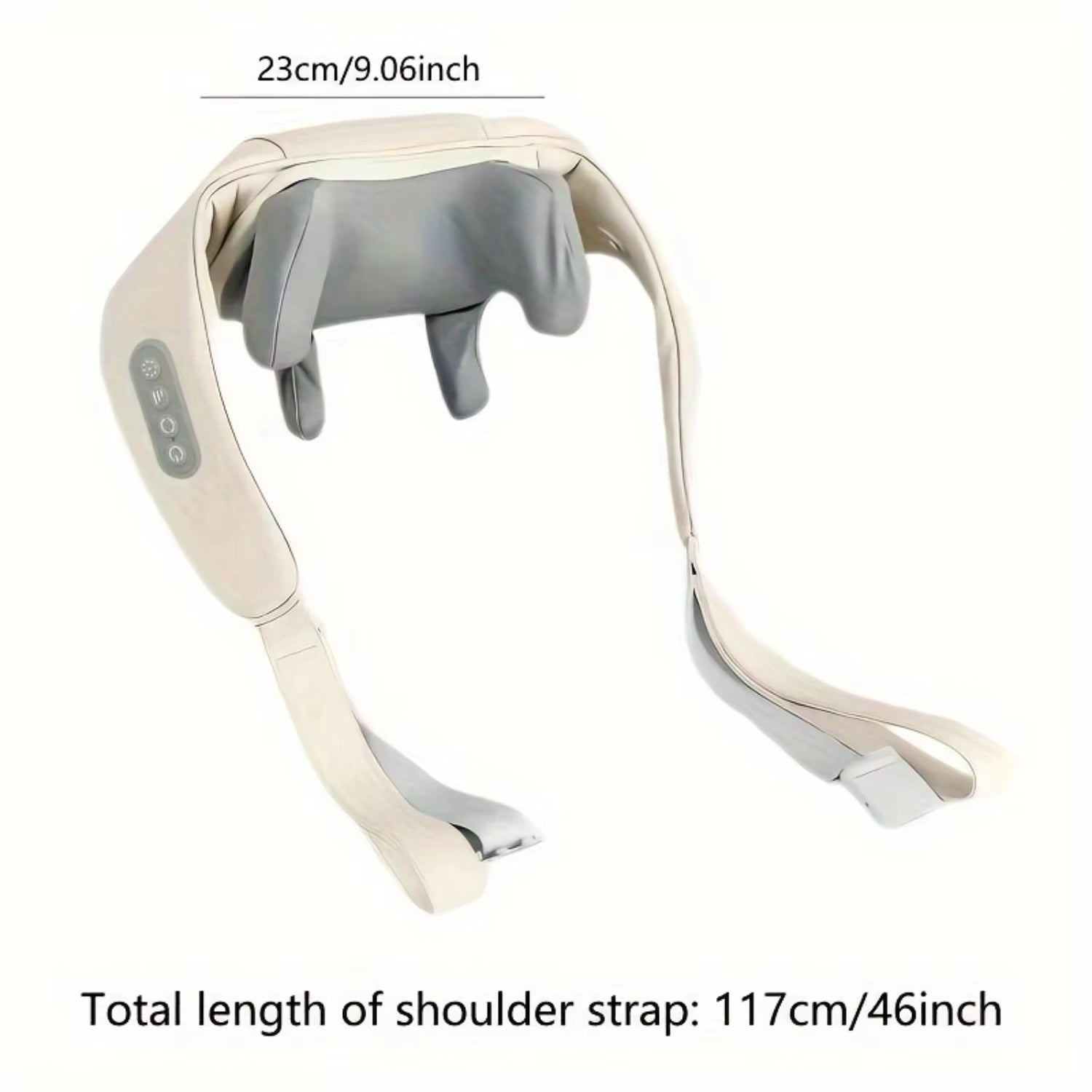 20W Shiatsu Neck Massager - Deep Tissue Relief for Trapezius Muscle Relaxation with Simulated Human Hand Kneading