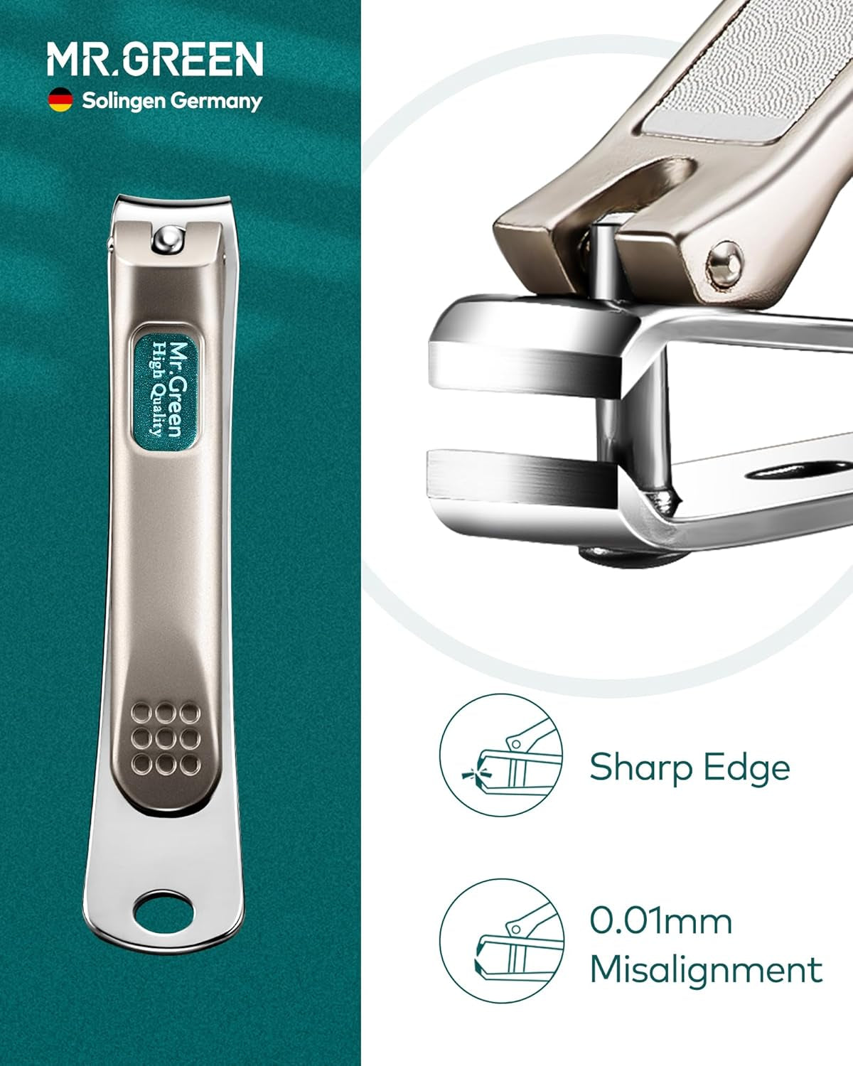 Premium Stainless Steel Nail Clippers Set - 3-Piece Manicure and Pedicure Kit for Men and Women