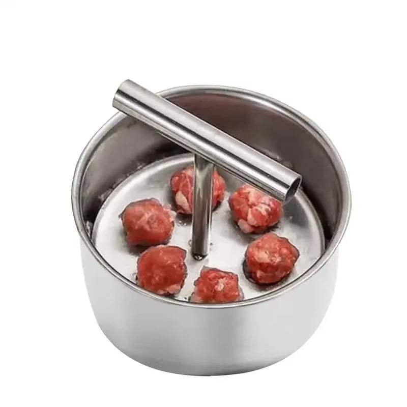 Press Meatball Maker Stainless Steel Meatball Maker Meat Balls Manual Multi-Functional Maker Tool Household Kitchen Manual Mold
