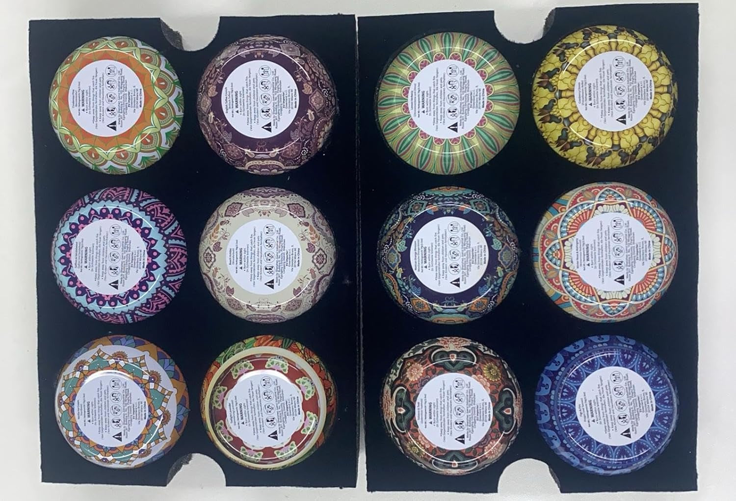 Indulge Her Senses: 12-Pack Long-Burning Soy Wax Candle Gift Set with Essential Oils for Birthdays and Special Occasions