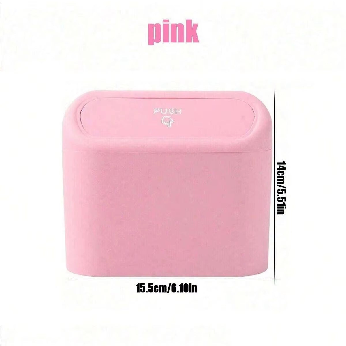 Car Trash Can with Lid - 4 Rolls of Garbage Bag, Leak-Proof, Portable Hanging Trash Can for Vehicle Organization