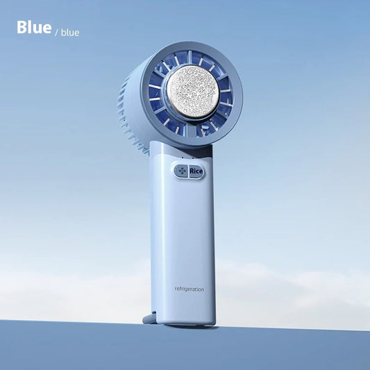 Summer Gadget Handheld Turbo Jet Fan Mini Portable Ice Cold Fan